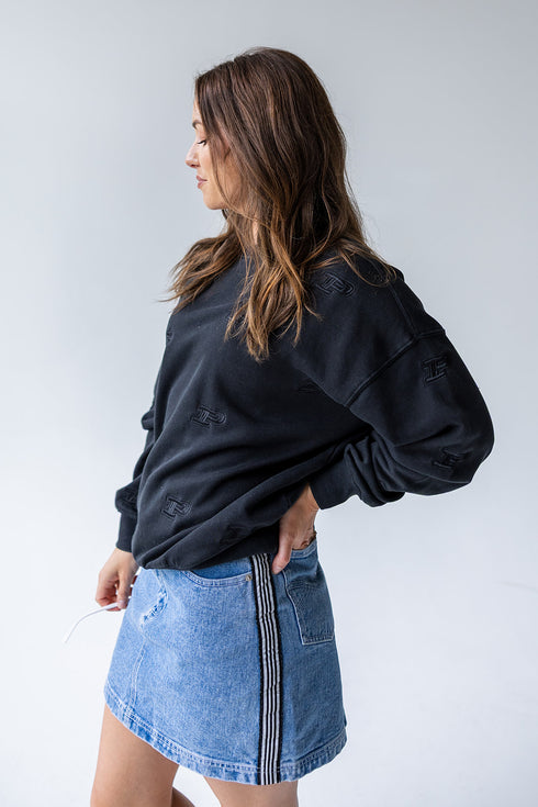 Purdue Ritter Repeat Lantern Sleeve Crew